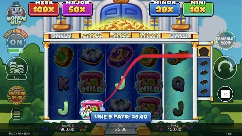 Piggy Mansion – prikupljanje gotovine simbolom sakupljača