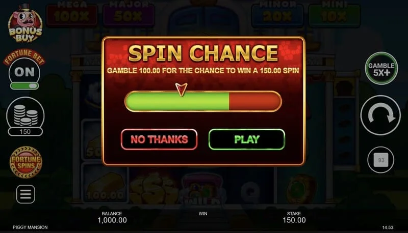 Piggy Mansion – pokretanje Free Spins